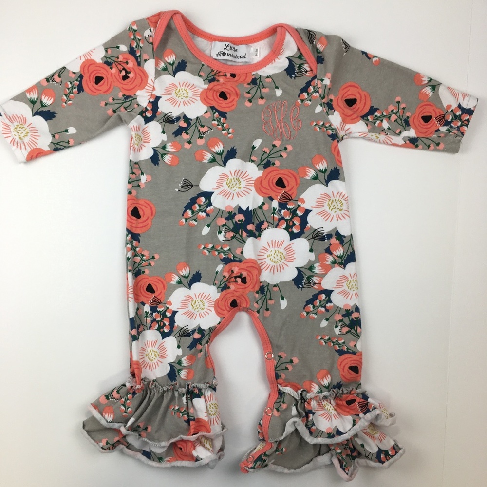 Girls 6-12m Jumpsuit Romper Onesie Cute Floral